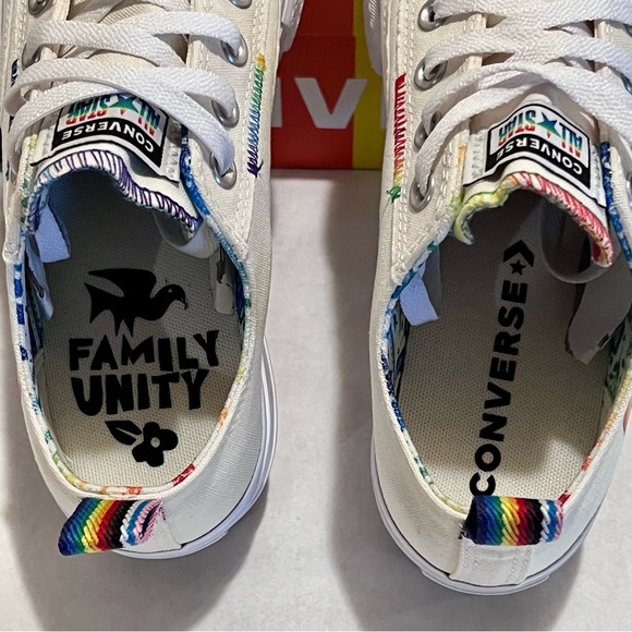 Converse Chuck Taylor All Star Lift Ox Platform Sneaker 9.5 Women/7.5 Men Egret - Picture 11 of 14